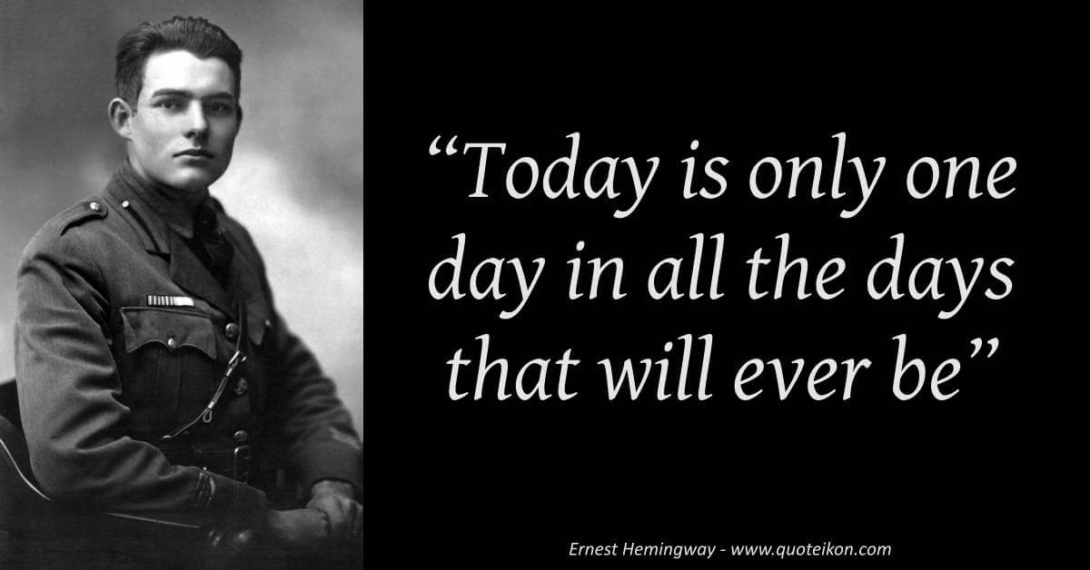 Ernest Hemingway image quote
