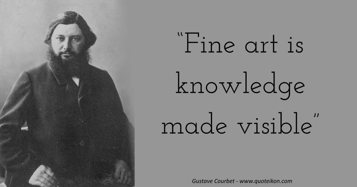 Gustave Courbet image quote