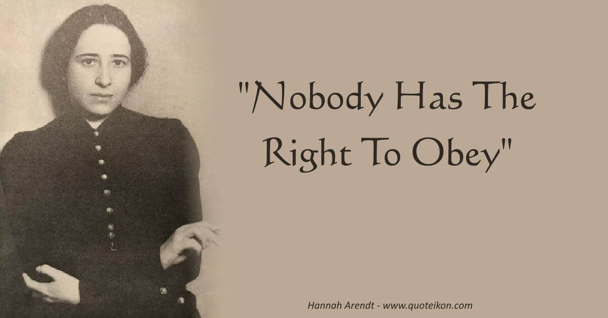 Hannah Arendt image quote