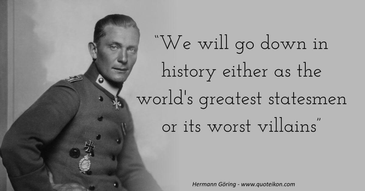 Hermann Göring image quote
