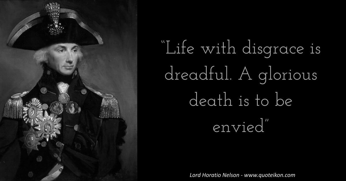 Horatio Nelson  image quote