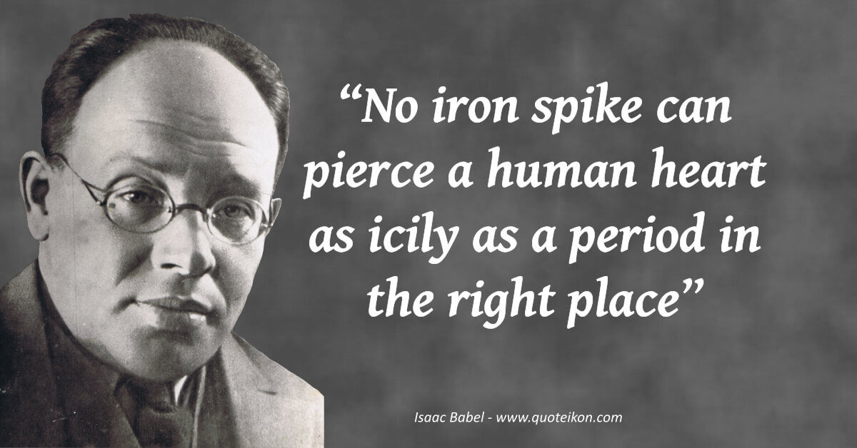 Isaac Babel  image quote