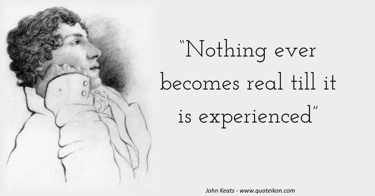 John Keats image quote