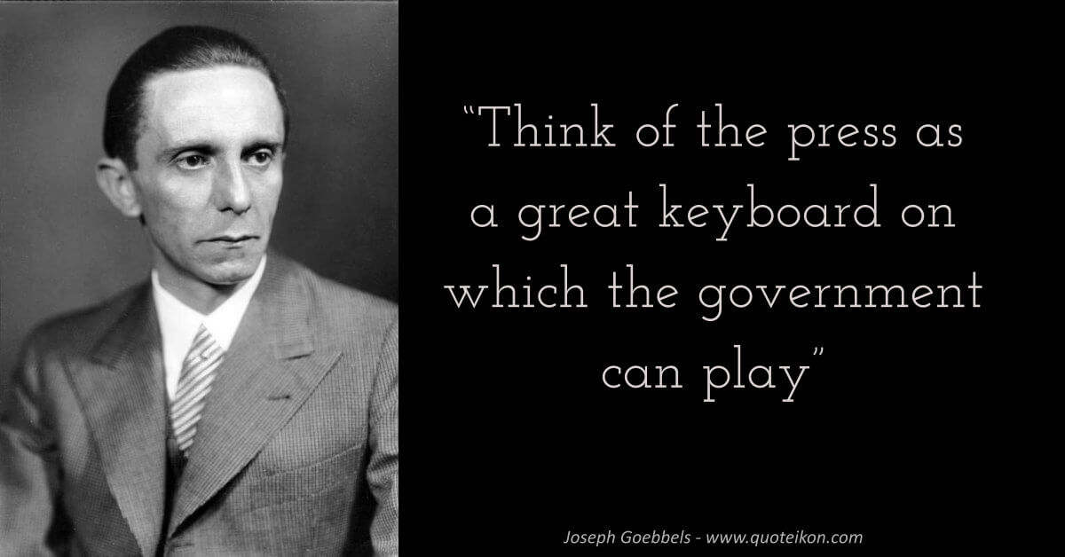 Joseph Goebbels Propaganda Quotes Top 100 Goebbels Joseph Quotes