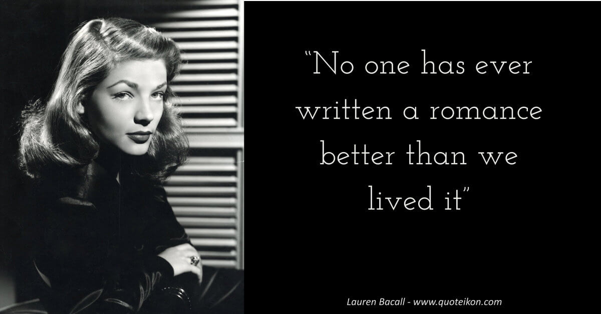 Lauren Bacall image quote