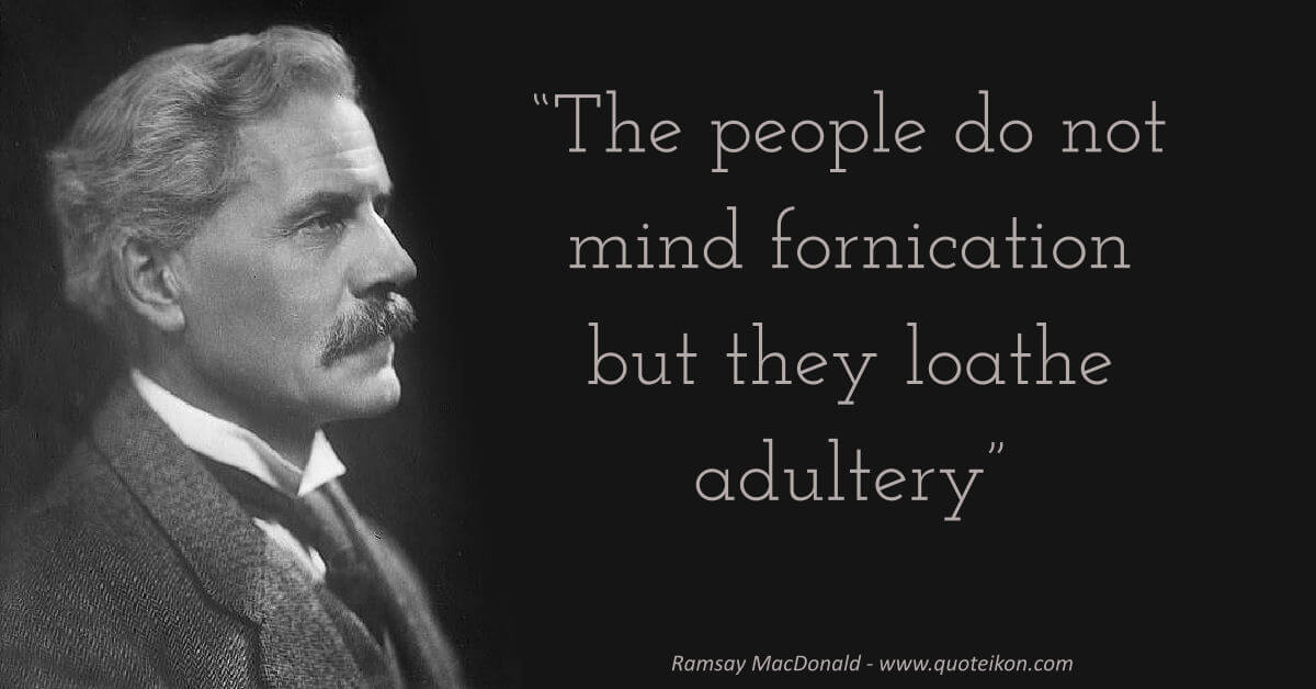 Ramsay MacDonald image quote