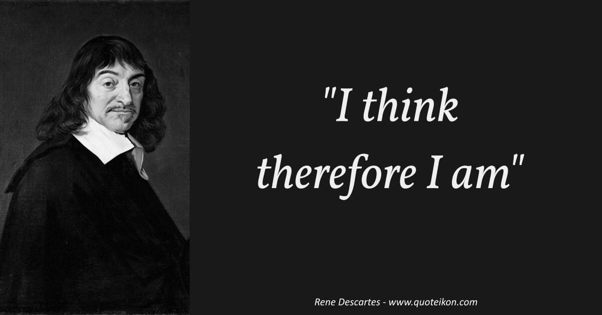 René Descartes image quote
